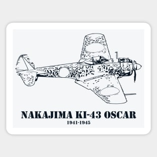 Nakajima Ki-43 Oscar WWII Japanese Fighter Sticker